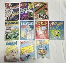 Lot De 10 Télé Guide -Magazine Pif Gadget /Candy Candy /Okapi/Calimero/titi 80’s