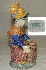 NEVERS : Moutardier anthropomorphe (femme au tonneau) TROUSSEAU FIN XIXème