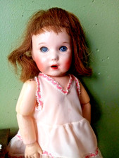 poupée ancienne  Bleuette 251 avec robe et chaussures GL