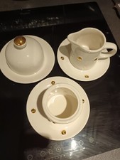 Ensemble blanc et or Geneviève Lethu