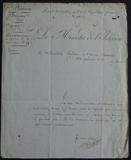 Le célèbre chimiste CHAPTAL autographe 1803