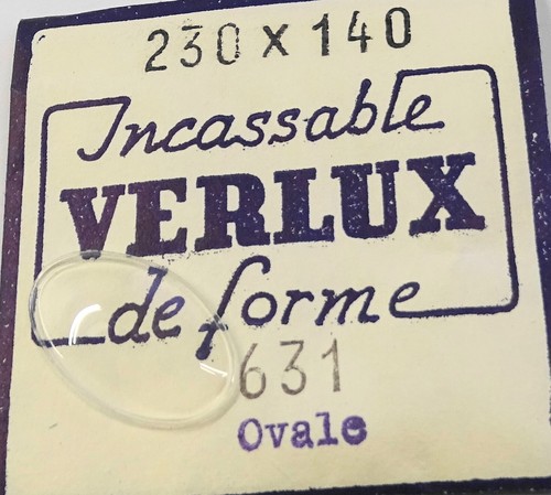 Verre montre ovale 14 mm - verre,