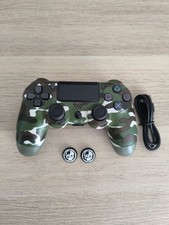 ?Manette de Jeux Compatible Console PS4 PC Camouflage Verte ?