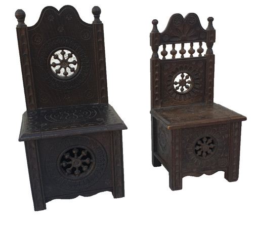 Chaises poupée bois - 2,