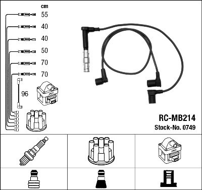 Ngk 0749 ignition cable - ignition,