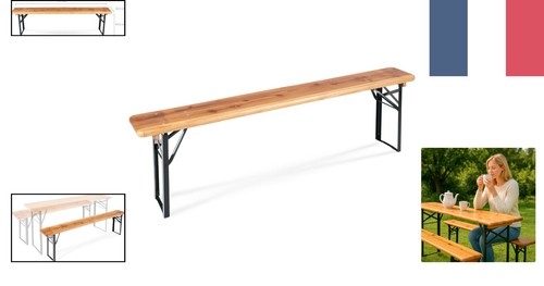 Banc robuste acier - en, bois