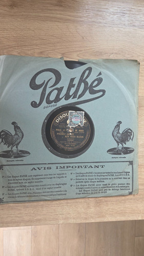 Disque vinyle pathé - pathé, à