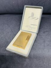 S.T. Dupont Lighter Line 1 Gold Plated Vertical Lines Box And Papers Works