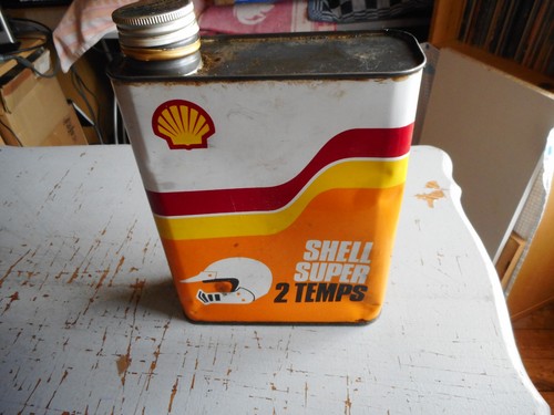Ancien bidon huile shell - ancien,