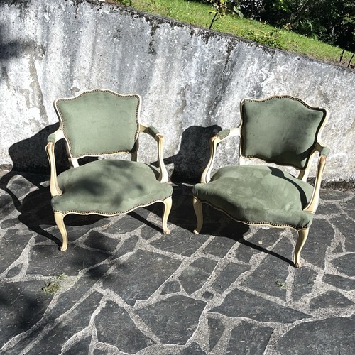 Paire fauteuils cabriolets - de,