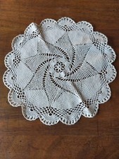 Napperon Ancien  Crochet Beige