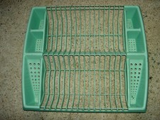 Egouttoir Vaisselle cuisine en plastique - couleur VERT - 45 X 40 CM - vintage