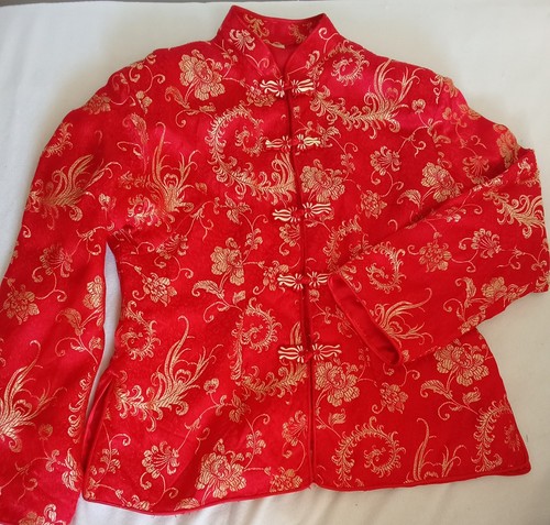 Veste chinoise rouge - rouge, or