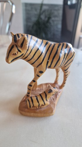 Sculpture zebre son - son, petit