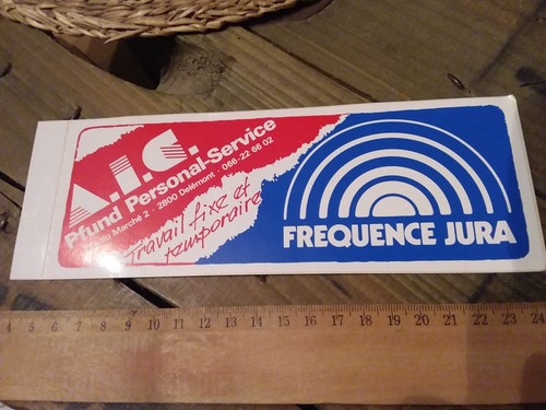 Ancien autocollant radio - , fm