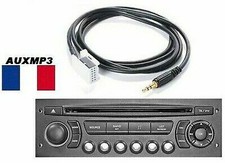 Cable auxiliaire adaptateur mp3 pour autoradio PEUGEOT CITROEN RD4 12pin - PRO