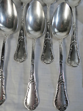 1 Cuillère Christofle 18,5 cm Rocaille Chrysanthème Marly en métal argenté