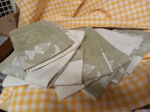 Nappe serviettes fleur - nappe,