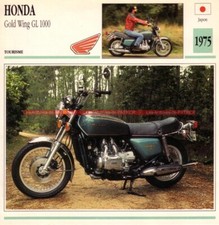 HONDA GL 1000 Gold Wing 1975 : Fiche Moto #000863