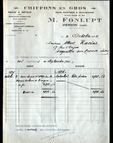 Vierzon chiffons gros - (18), en