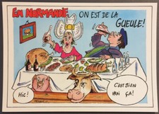Carte postale Humoristique - EN NORMANDIE ON EST DE LA GUEULE ! (197)