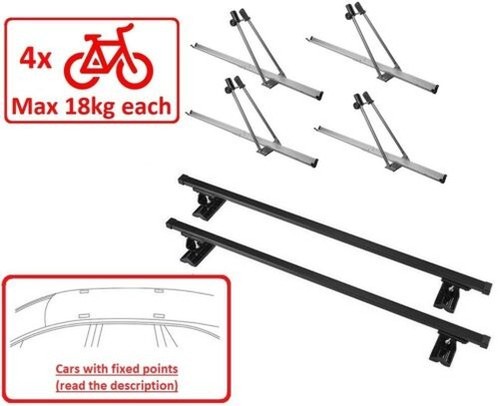 Set toit rack vélo supports - toit,