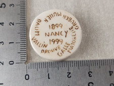 Ancienne fève / jeton en céramique, Nancy 1899 1999, Daum Gallé Majorelle