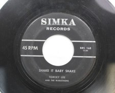 Écoutez ! Rockabilly Rare 45 Tommy Lee - Shake It Baby Shake / Phyllis Sur Simka