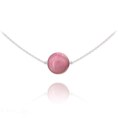 Collier pierre rhodonite - collier,