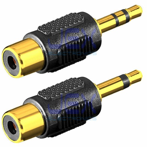 Female rca phono male - female, 1/8"