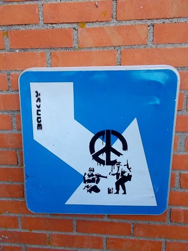 Banksy peace - après, "