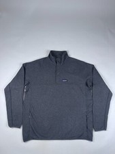 pile patagonia polaire vintage grise oversize 1-4 bouton