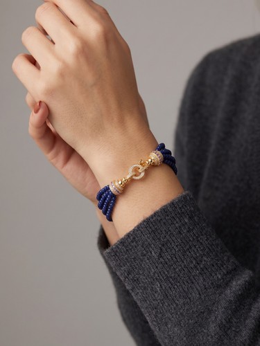 Bracelet perles lapis - bracelet,