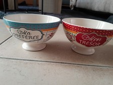 LOT DE 2 BOLS COMPTOIR DE