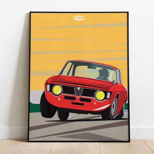 Affiche alfa roméo giulia - affiche,