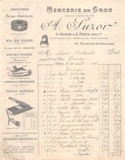 1906  MERCERIE A SUZOR A PARIS