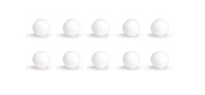 10 balles de baby foot dures plastiques PRO NEUVES 