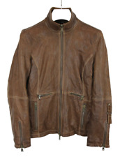 VESTE NAPAPIJRI Femme LARGE En Cuir De Mouton Pur Doublée Biker