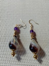 Boucles  d oreilles  en verre