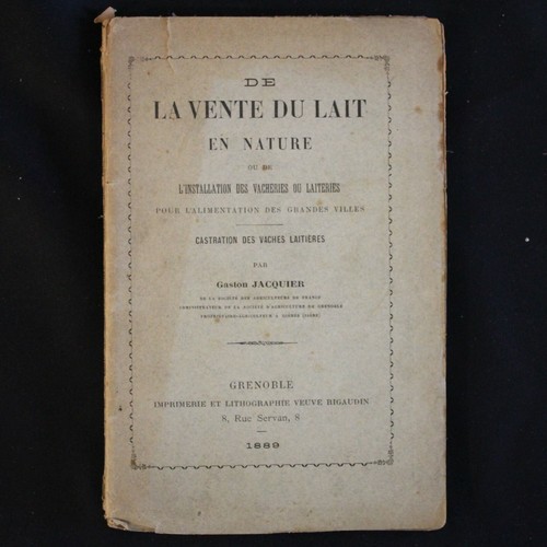 Vente lait en - de, la