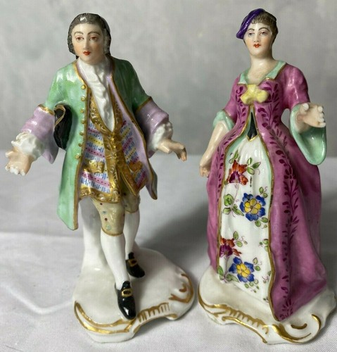 Meissen couple biscuit - meissen, en