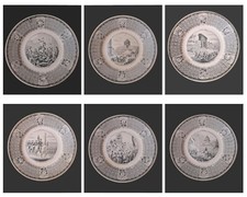 Lot de 6 assiettes anciennes