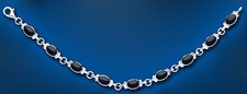 Bracelet femme en onyx noir