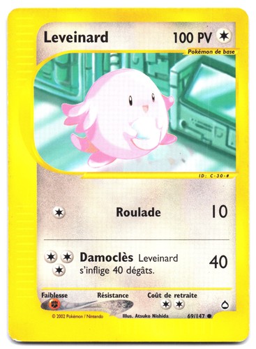 Carte pokémon leveinard - carte,