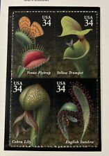 USA - United State - MNH - Neuf** - Bloc Autoadhésif - 2001 - Plante Carnivore
