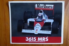 AUTOCOLLANT STICKER AUFKLEBER FORMULE 1 FORMULA 1 ALAIN PROST MARLBORO RACING