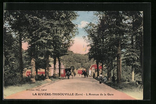 Cpa rivière thibouville - la, rivière-thibouville