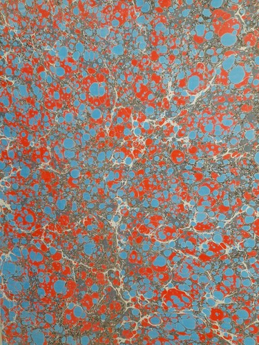 Papier marbré cuve - papier,