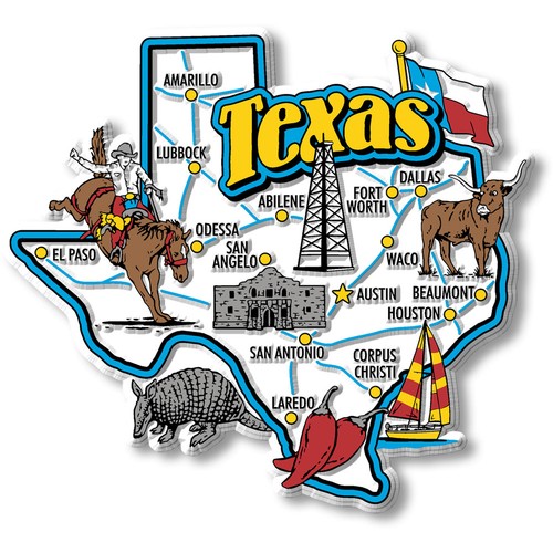 Texas jumbo state magnet - magnet, by