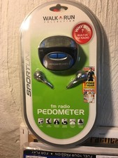 Sportline Fm Radio Pedometer Walk Run Collection distance tracker step counter